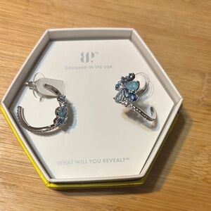 Cradle of All That Glows: Blue Zircon Earrings